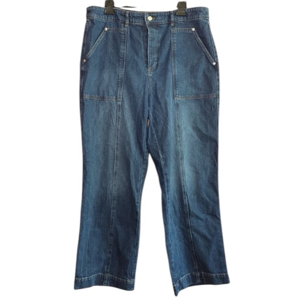LOFT High Rise Utility Straight Jeans in Dark Stone Wash
Size 32 - Picture 4 of 12